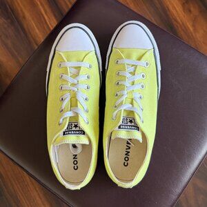 Men's Size 8 Neon Yellow Converse All Star Low Top